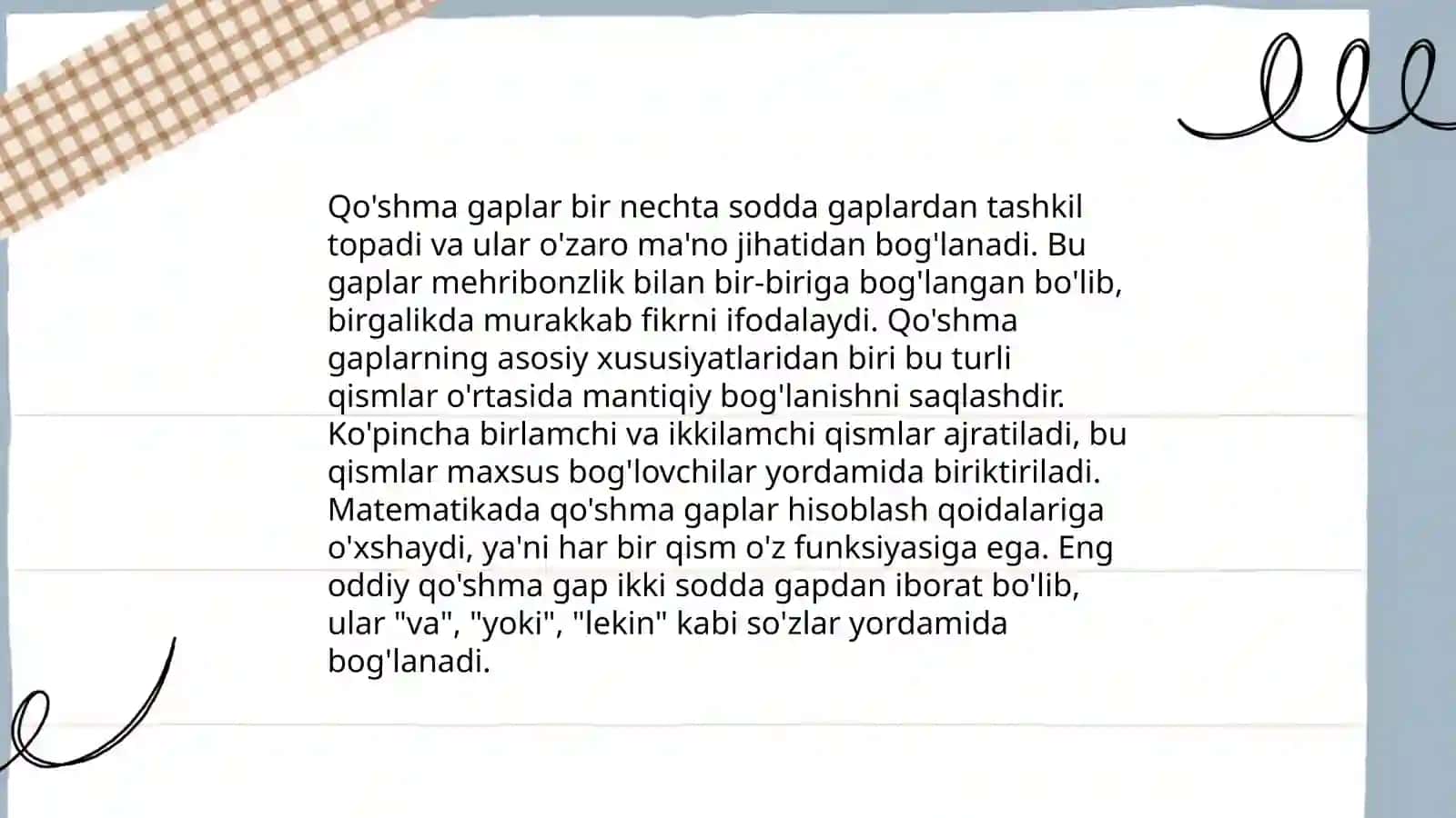 Eski o'zbek tilida sodda va qo'shma gaplar 4
