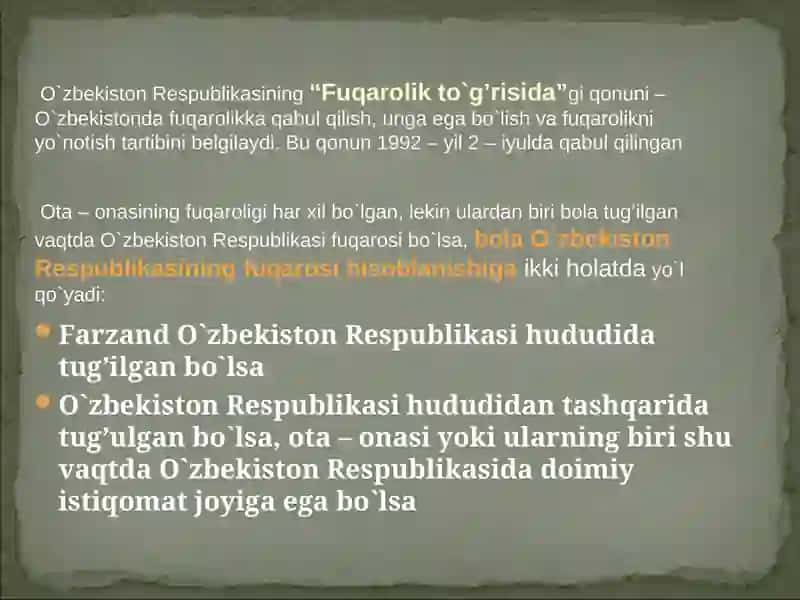 Fuqarolikning O‘ziga Yuklatgan Vazifalari 4