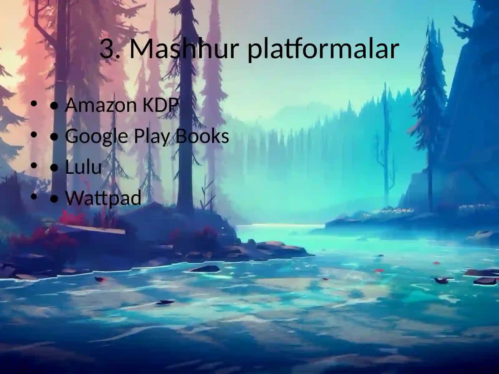 Nashriyot platformalari bilan ishlash 4