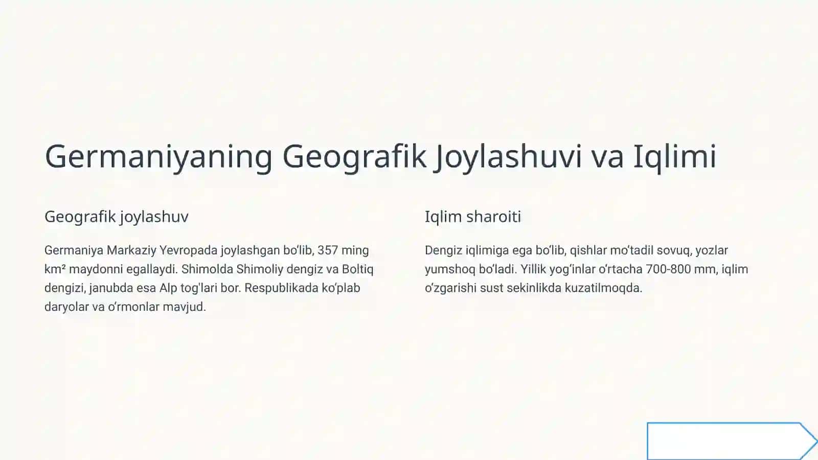 Germaniya: Geografiya, Iqlim va Demografiya Tadqiqi 4