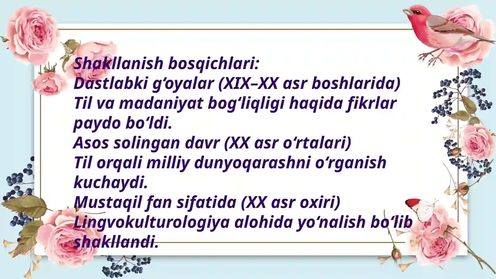 TILSHUNOSLIKNAZARIYASI"FANIDANTAYYORLAGANTAQDIMOTISHI 4