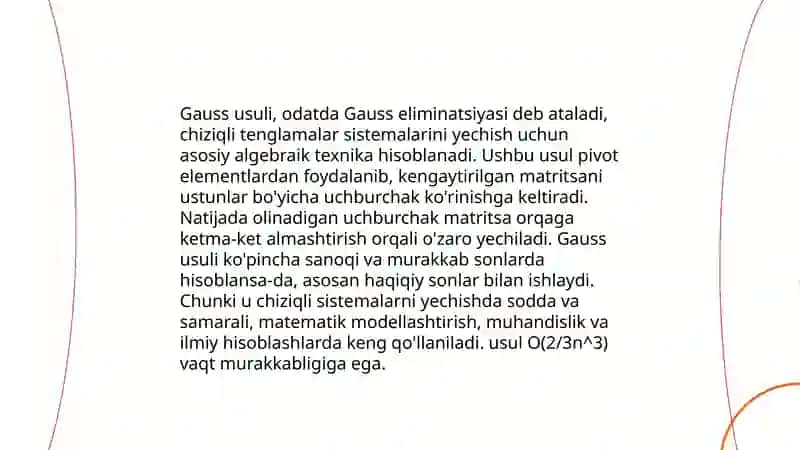 Amaliy matematika fanida n tayorlagan slayd 4