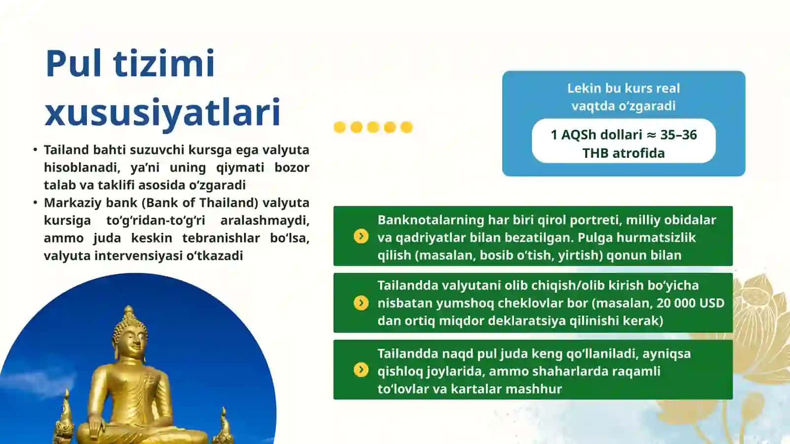 Tailand Pul tizimi va uning tarix 4