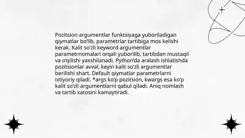 Python dasturlash muhitida funksiyalar 4