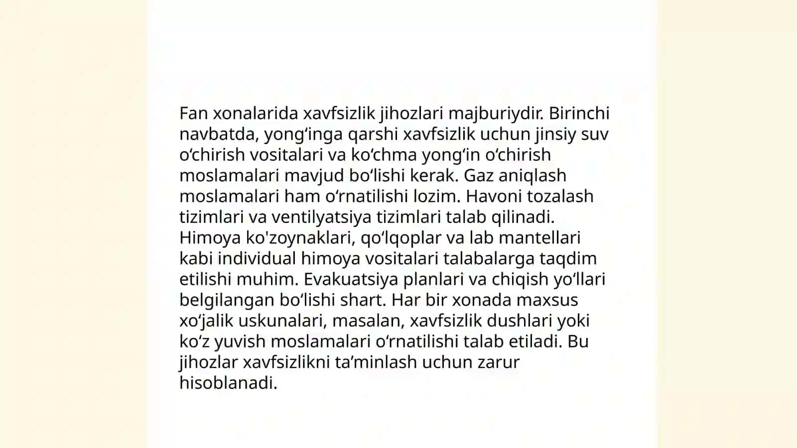 Fan xonalarini jihozlashning zamonaviy usullari 4