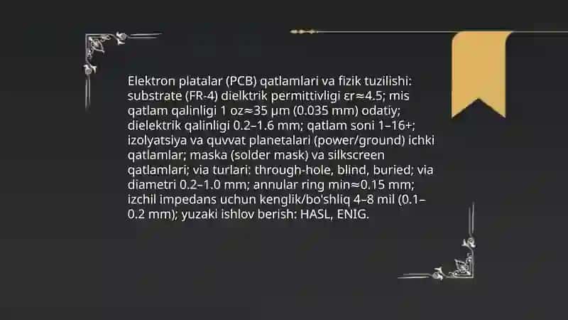 Elektron qurilmalarning tuzilish 4