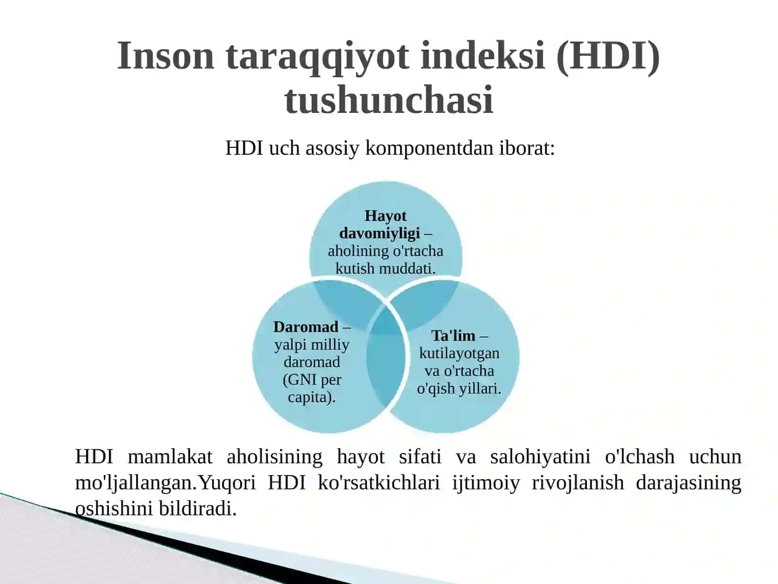 O‘zbekistonda Inson taraqqiyot indeksi va boshqa ijtimoiy indekslar 4