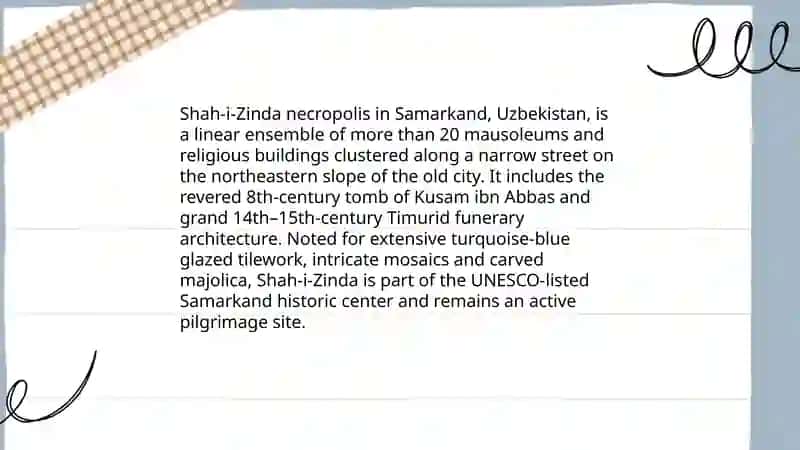 The sightseeing of Uzbekistan 4