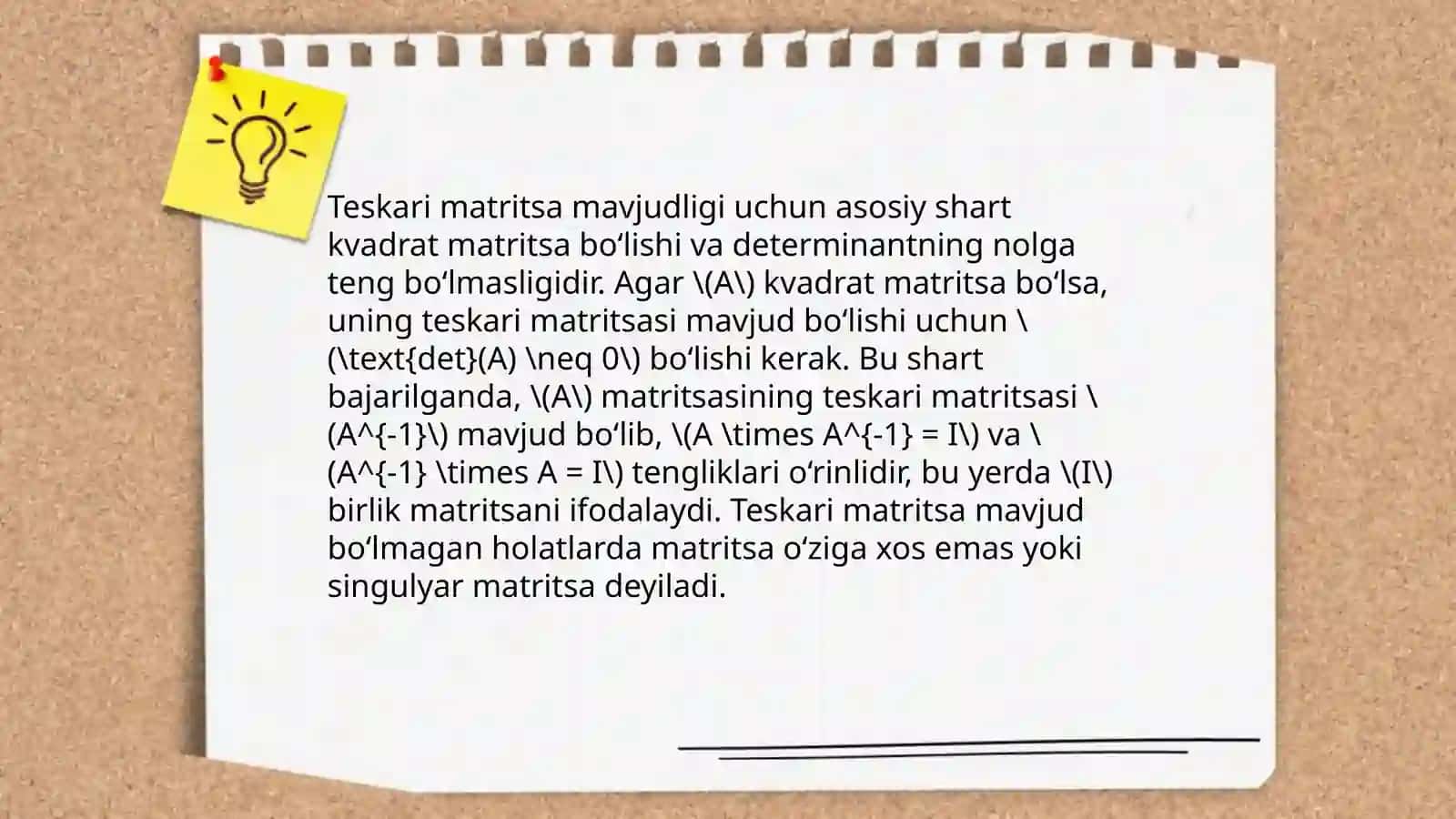 Teskari matritsa 4