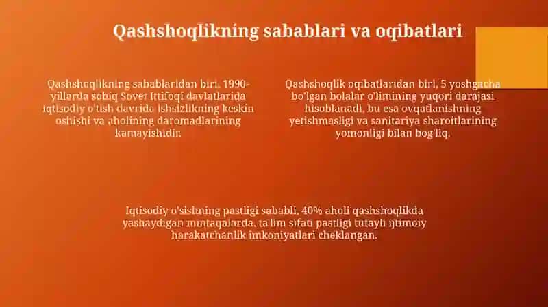 Kambagʼallikni qisqartirish 4