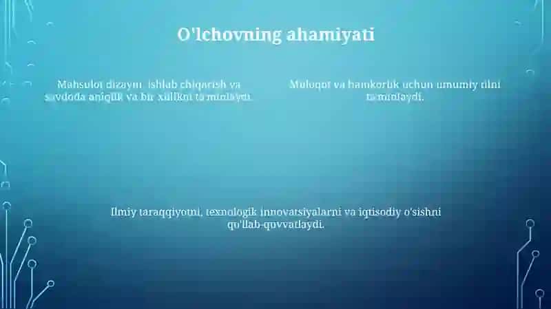 Metrologiyaning vazifasi 4
