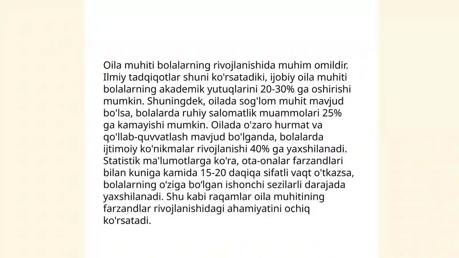 Tarbiyaga ta'sir etuvchi asosiy omillar 4