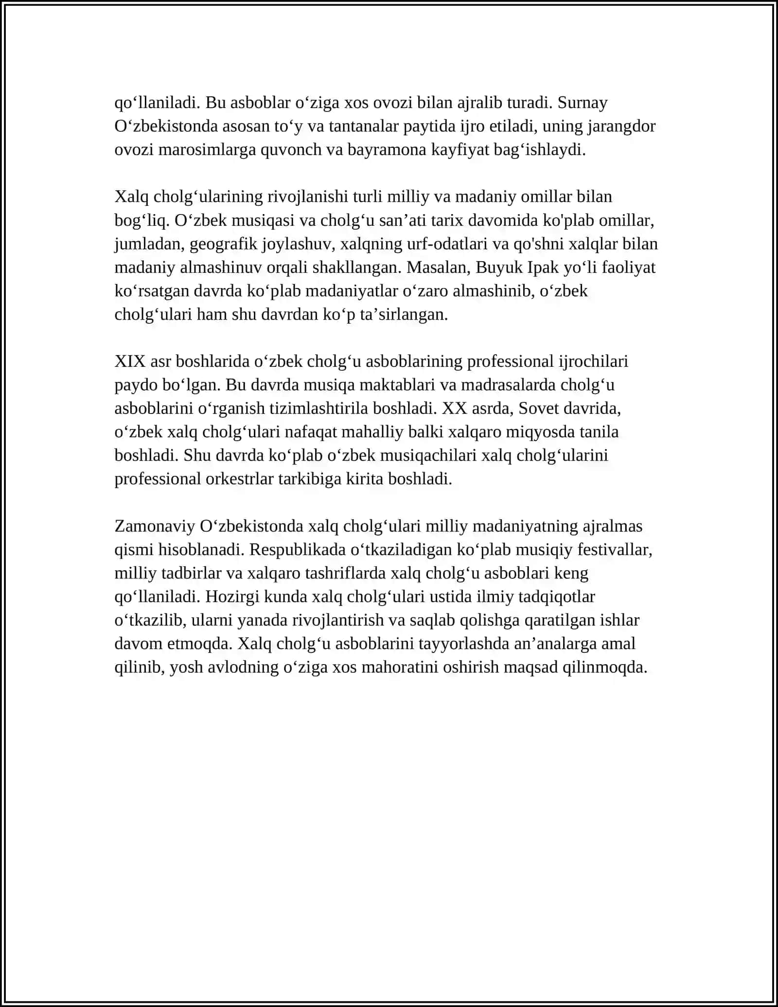 Xalq Cholgʻulari Tashkil Etish Uslubi 4