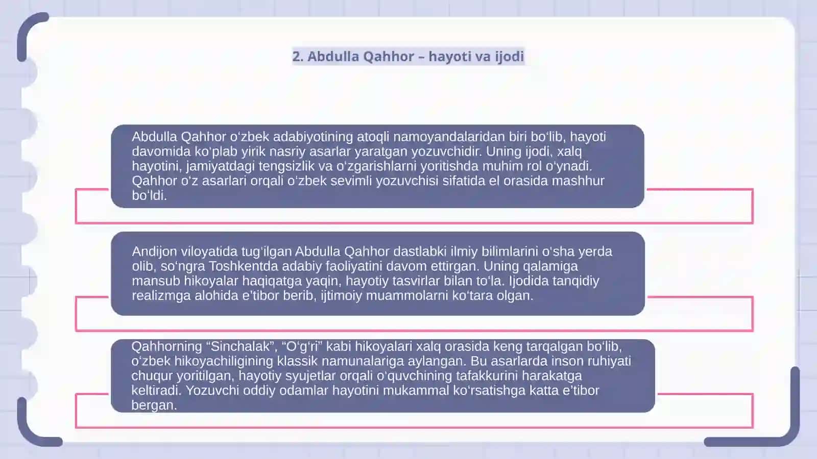 Nasriy asarlar tahlili (Abdulla Qahhor hikoyalari misolida) 4