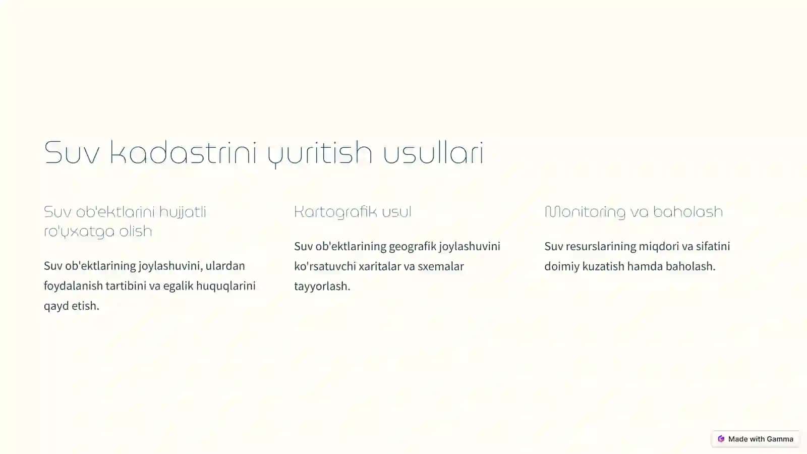 Davlat suv kadastrini yuritish tartibi 4