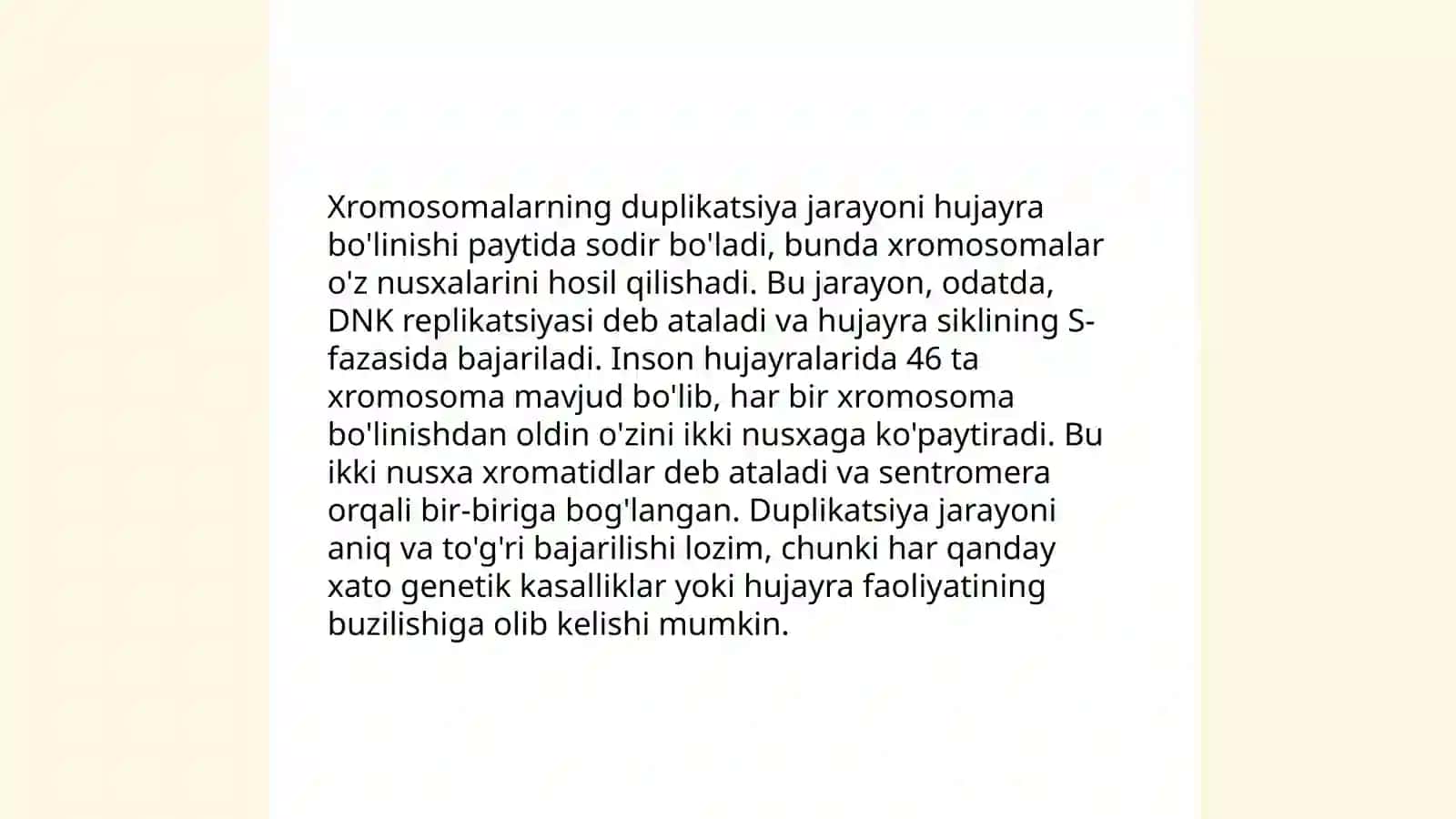Xromosoma Abberatsiyalari yoki Qayta Tuzulishlari 4