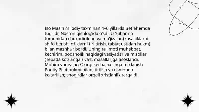 Xristianlik dini tarixi va g'oyalari 4