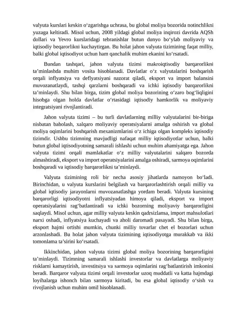 Jahon valyuta tizimining inqiroz bosqichlari 4