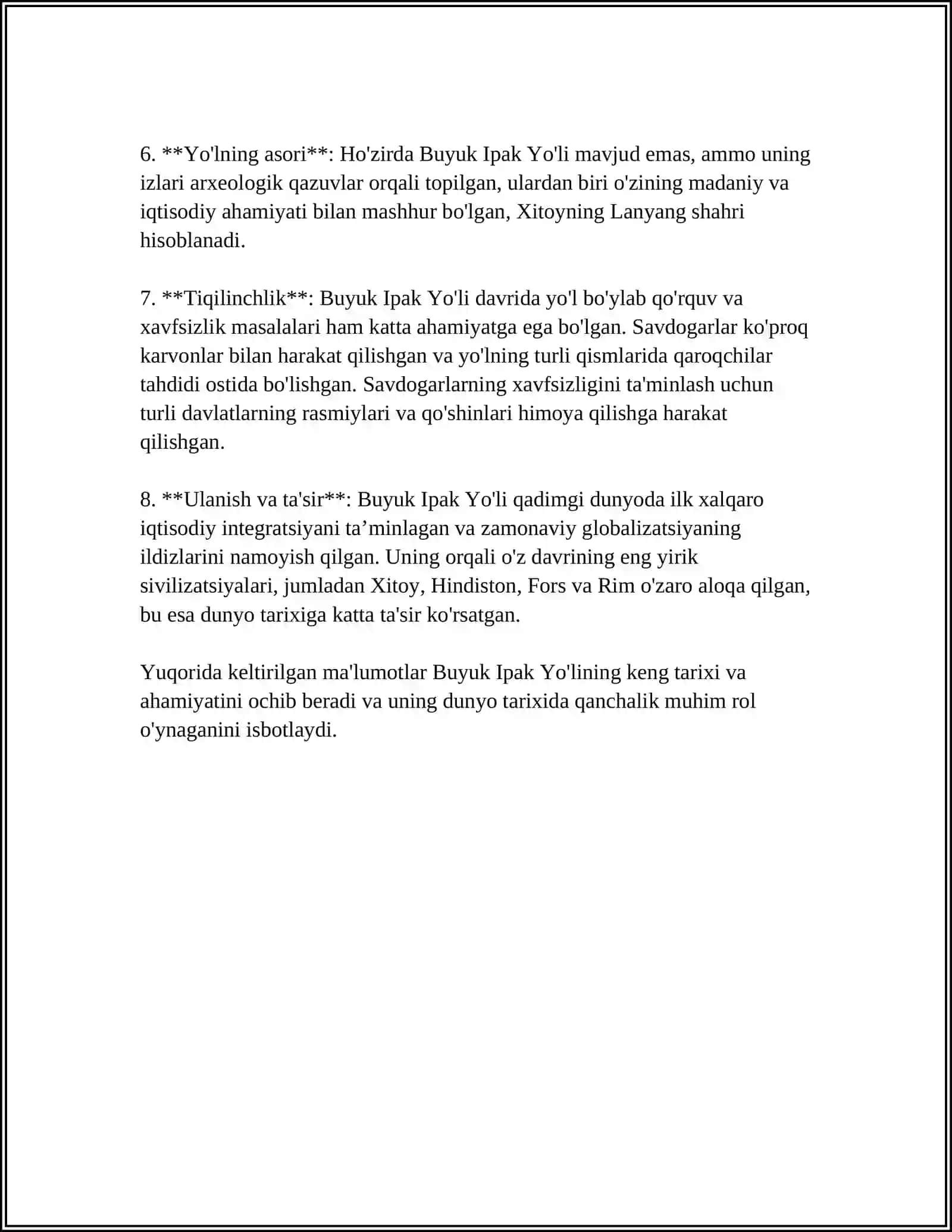 Buyuk Ipak Yo'li 4