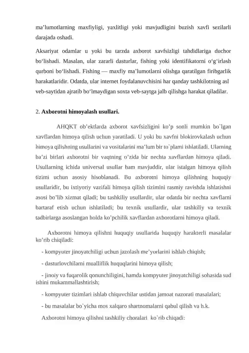 Mavzu: Kompyuter tarmoqlari xavfsizligini ta’minlash vositalari. 4