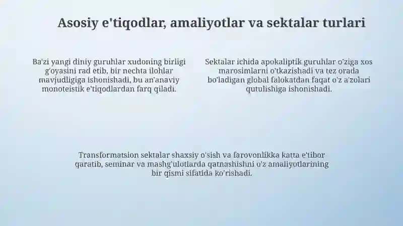 Yangi diniy ta'limotlar va sektalar 4