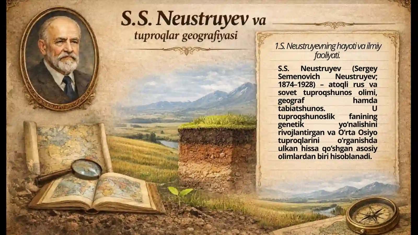 S.Neustruyevning hayoti va ilmiy faoliyati 4