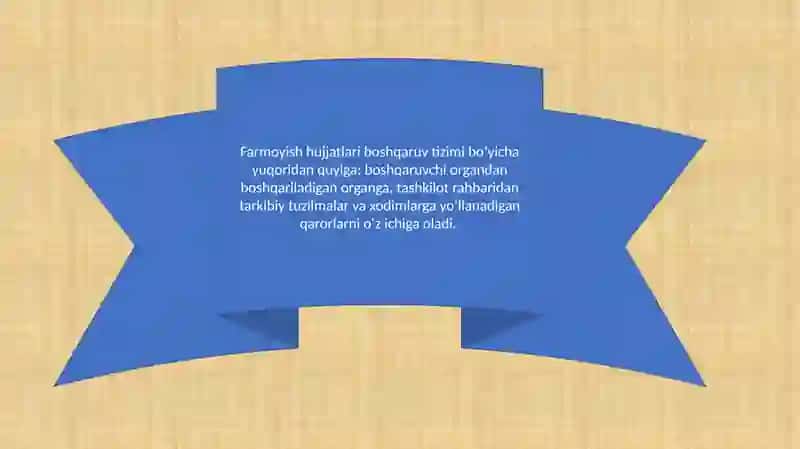 Farmoyish hujjatlari va ularning turlari 4