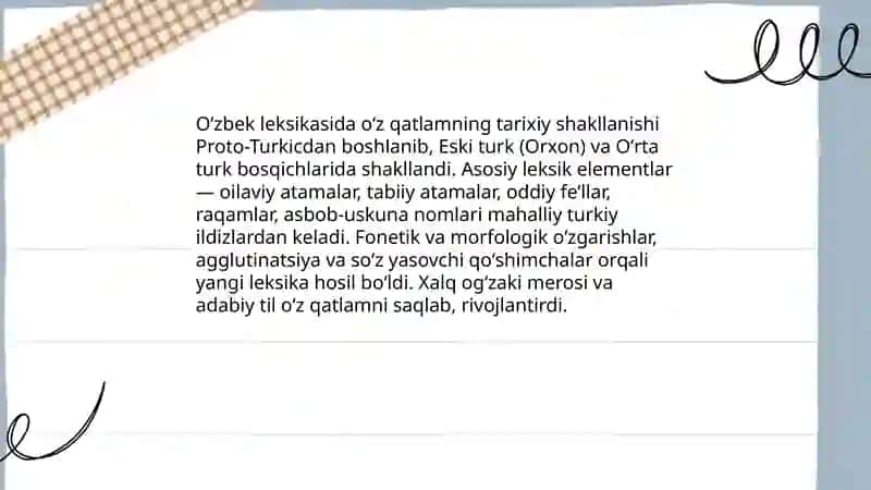 Oʻz va oʻzlashgan qatlam 4