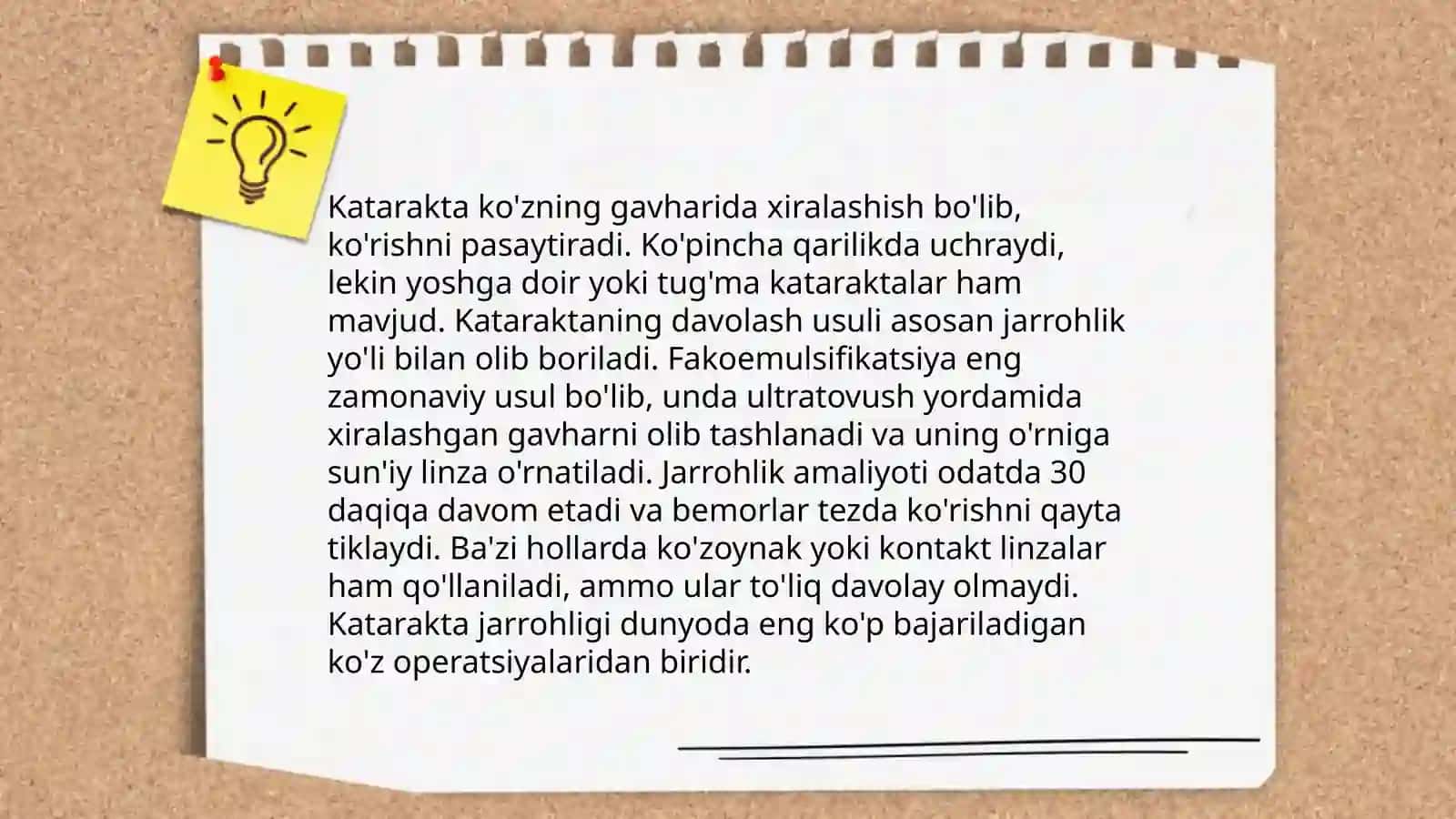 Ko'z kasalliklari. Oldini olish choralari va davolash usullari 4