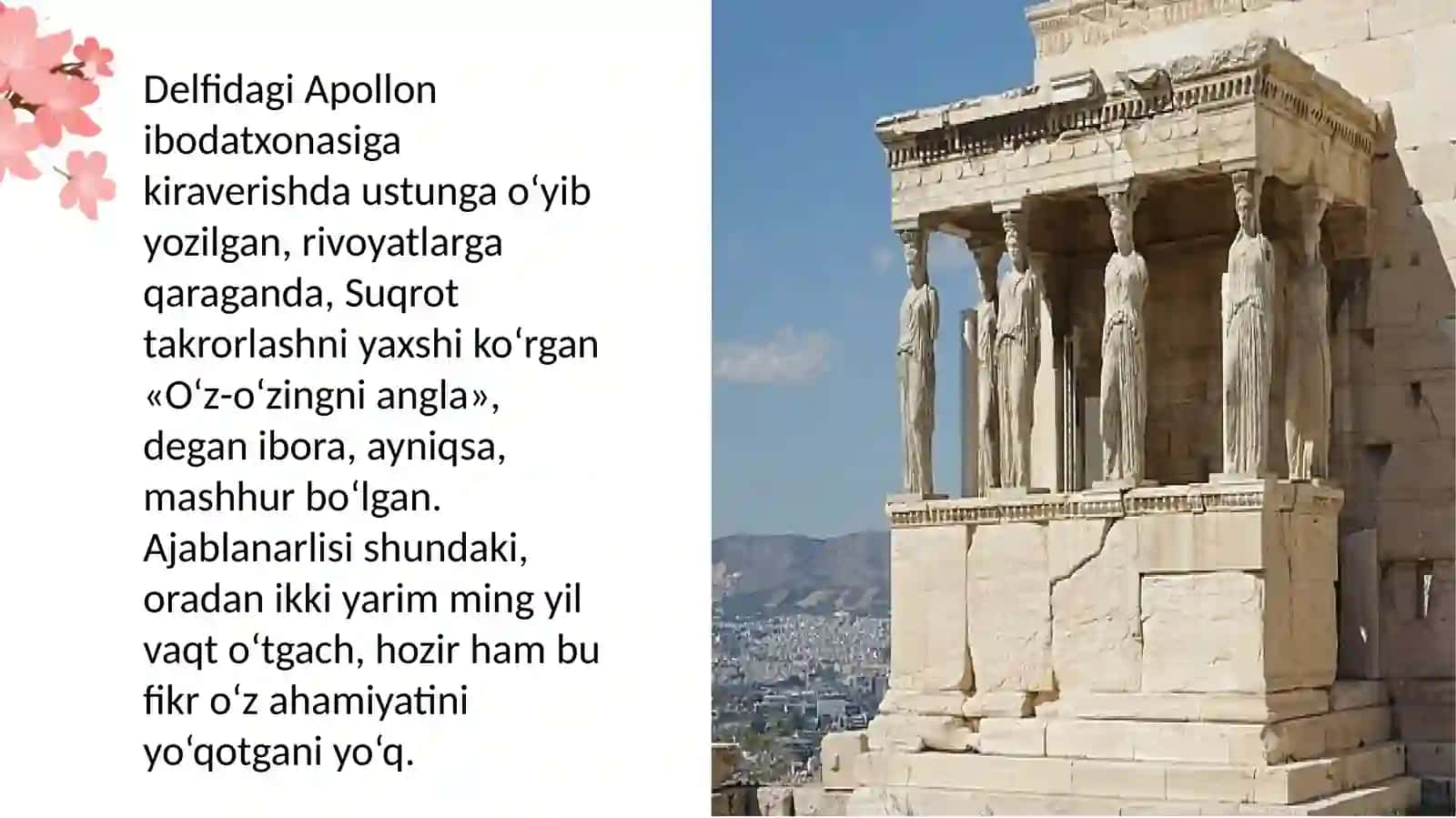 FALSAFA FANIDAN TAYYORLAGAN TAQDIMOTI 4