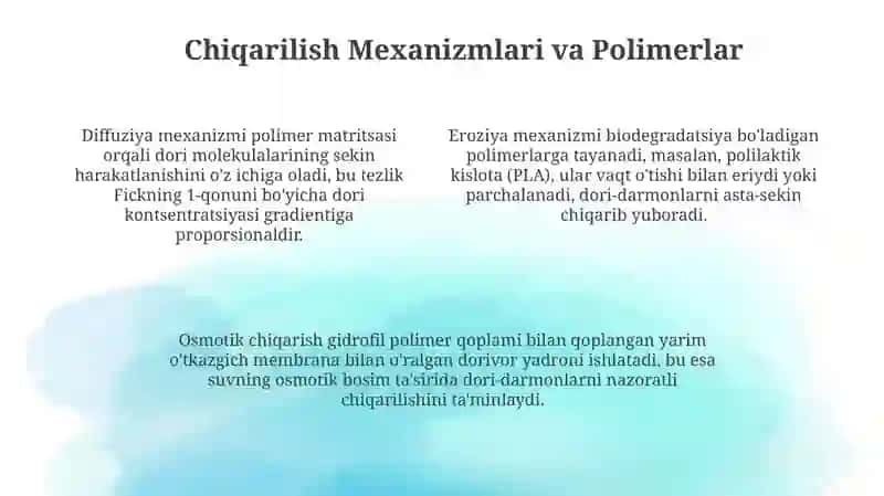 Uzoq muddatli ta'sirga ega qattiq dori shakllari 4