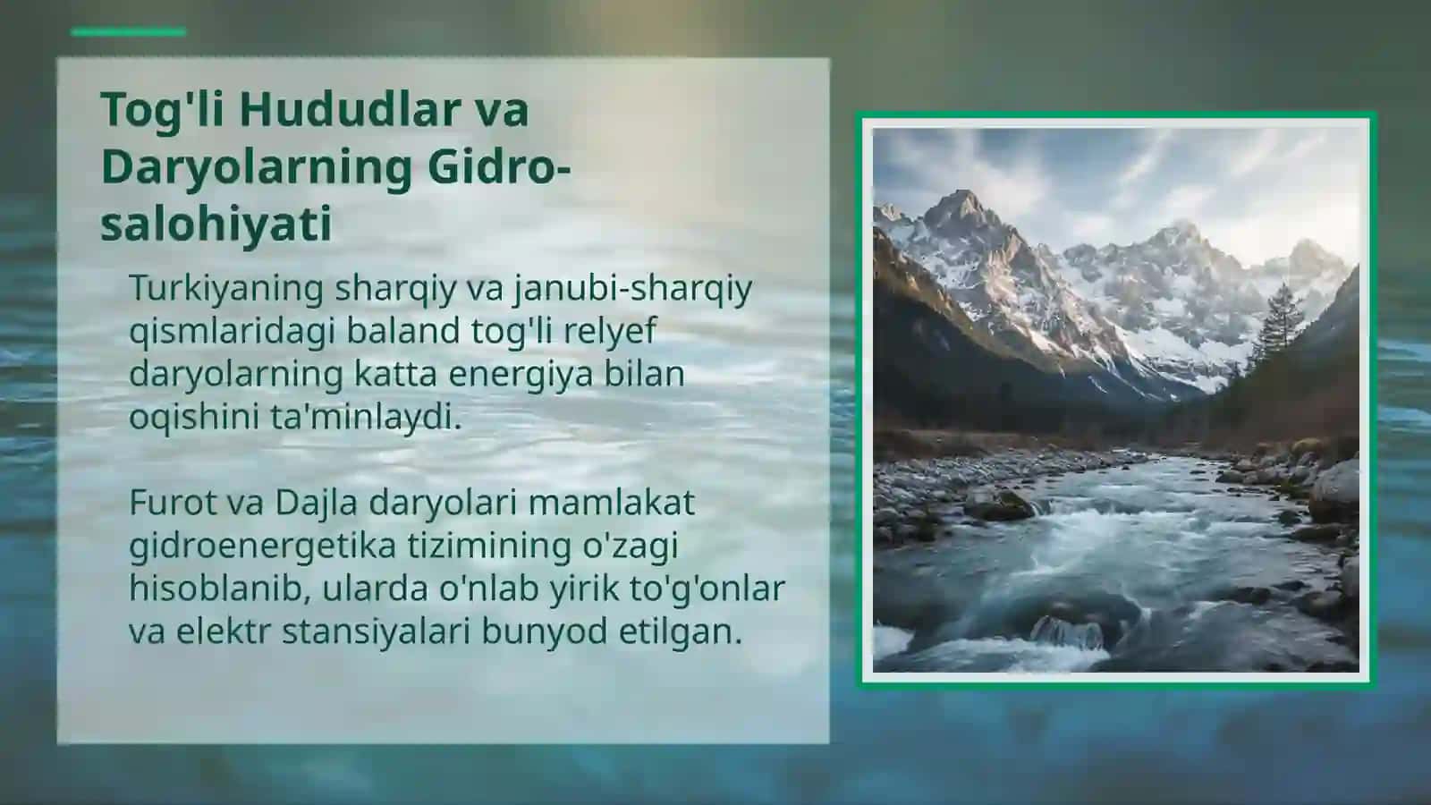 Turkiya Suv Omborlari: Milliy Boylik va Energetika Manbai 4