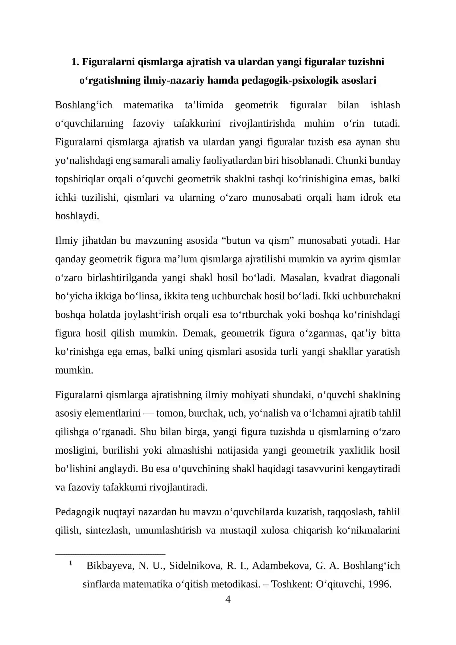 FIGURALARNI QISMLARGA AJRATISH VA ULARDAN YANGI FIGURALAR TUZISH METODIKASI 4
