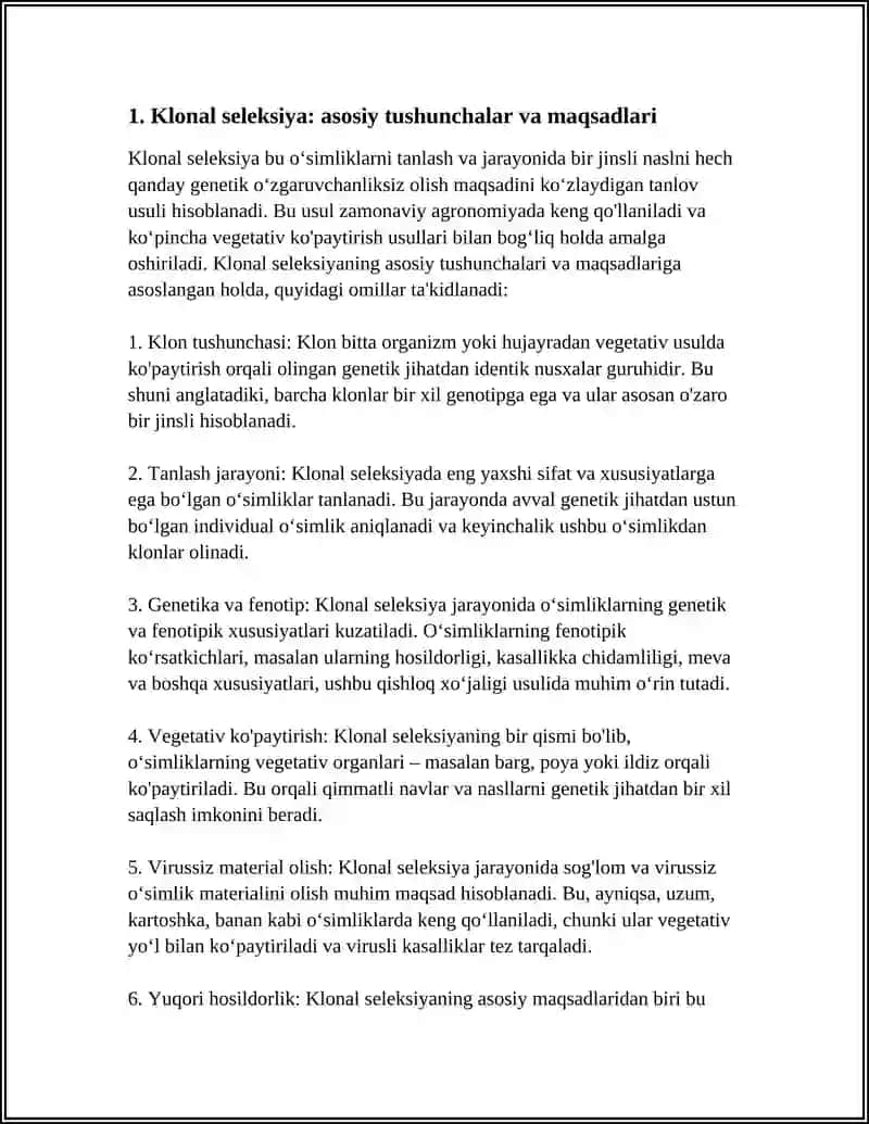 KLONAL SELEKSIYABVA VEGETATIV KO'PAYTIRISH USULLARI 4