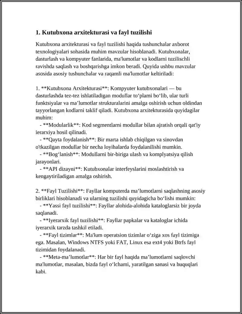 C++ DASTURIDA FOYDALANUVCHI KUTUBXONASINI YARATISH 4