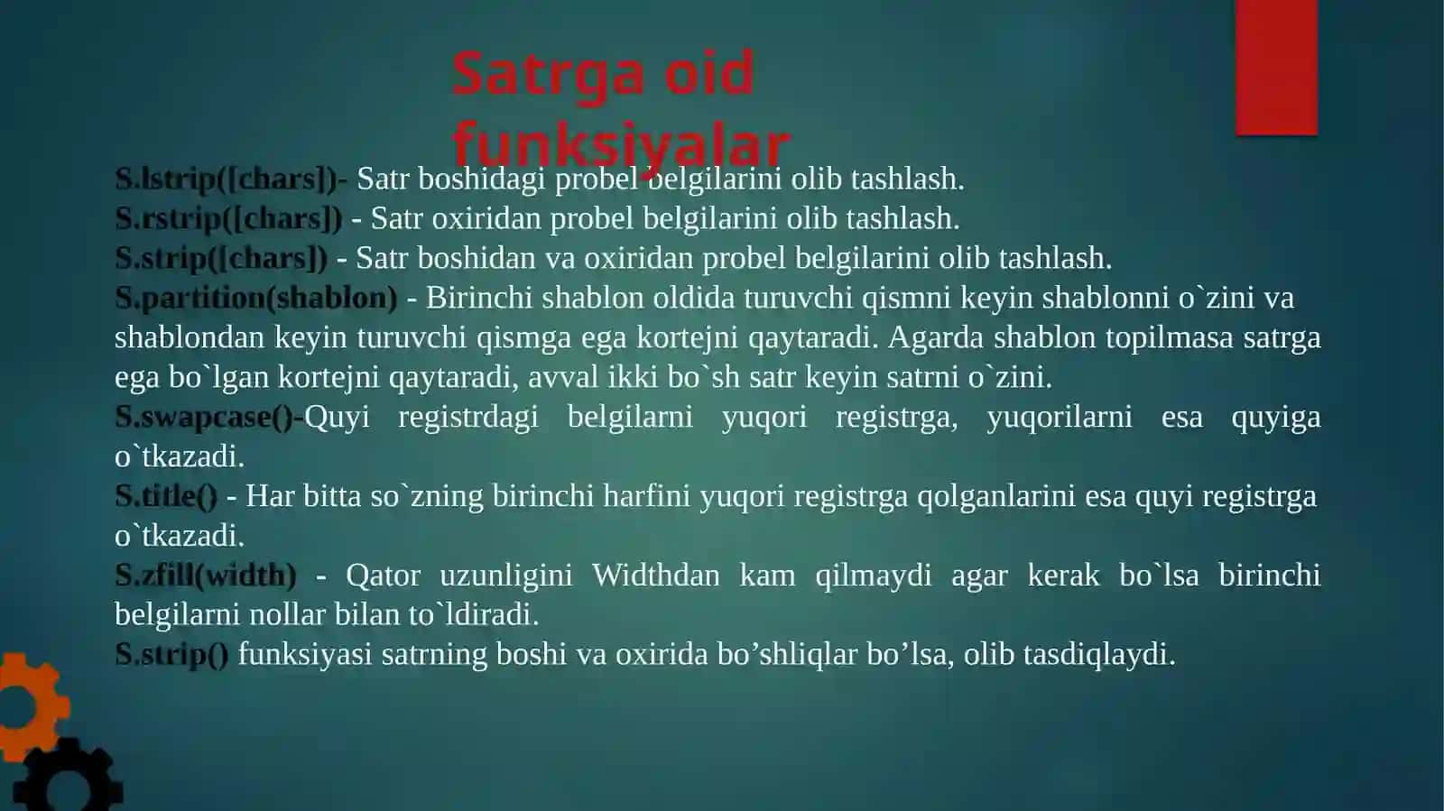 Ko’p qatorli satrlar 4