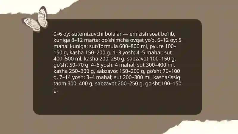Bolalarni shifoxona sharoitida ovqatlantirishni tashkil qilish. Parxeztaomlari 4