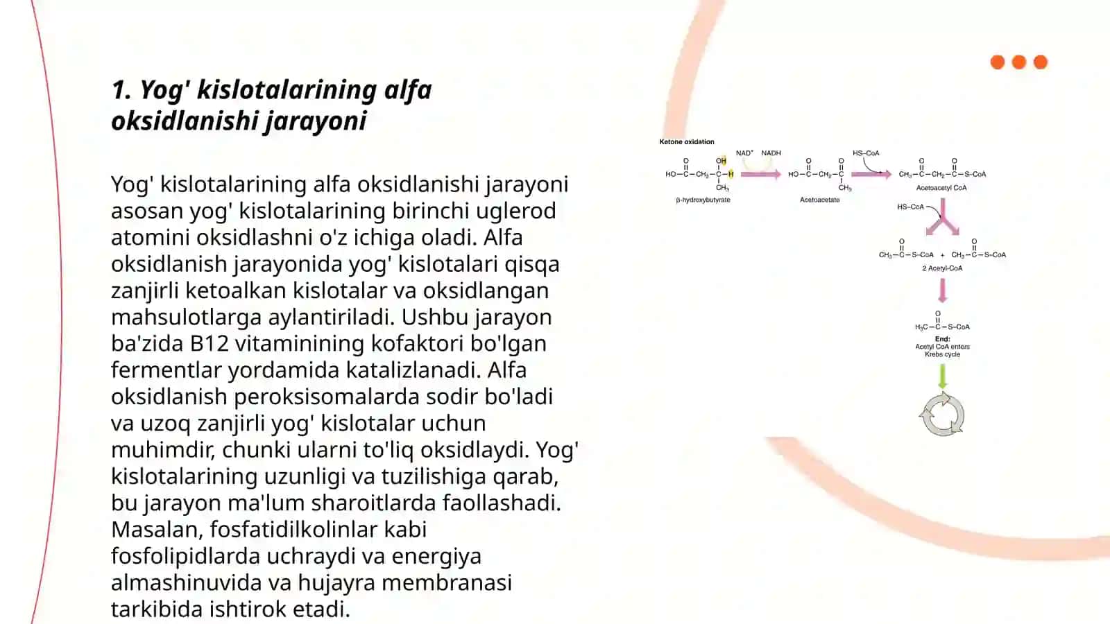 Yog' kislotalarining alfa oksidlanishi, buzulishi va ahamiyati 4