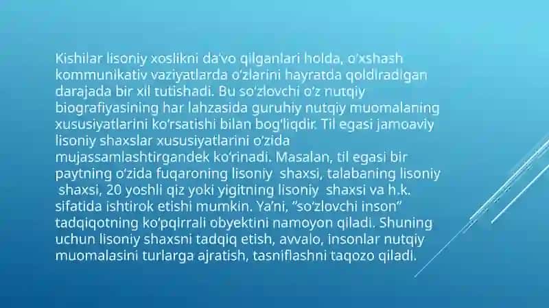 Individual bilingvizmning asosiy turlari 4