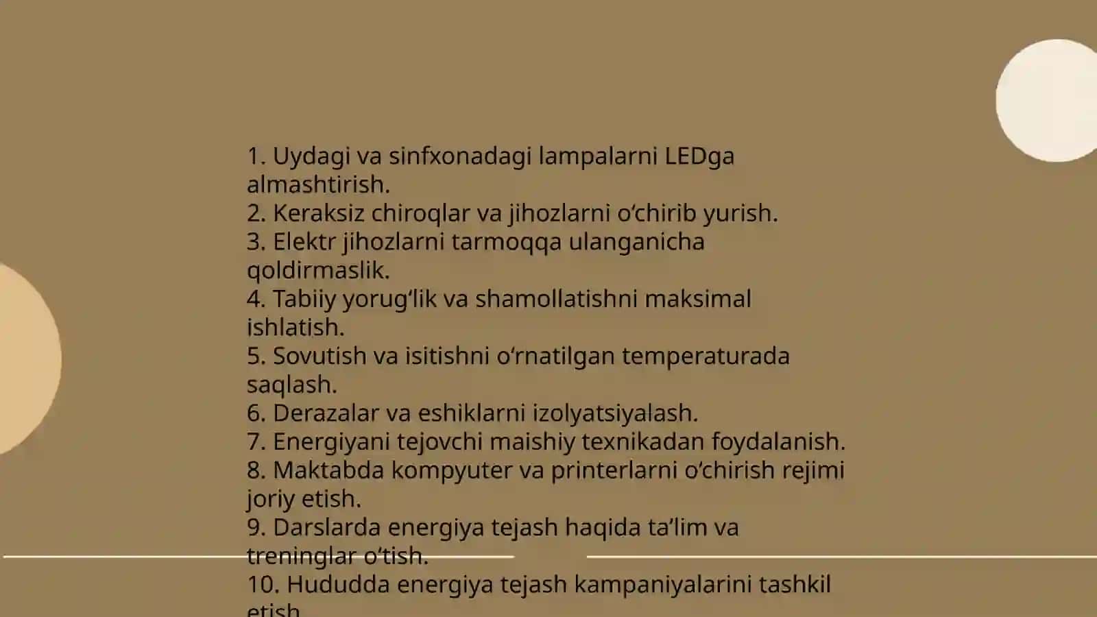 Tabiiy resurslardan oqilona foydalanish yoʻllari haqida loyiha 4