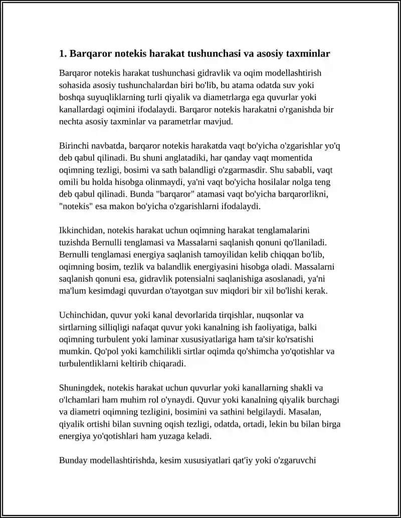 BARQAROR NOTEKS HARAKATNI MODELLASHTIRISH 4