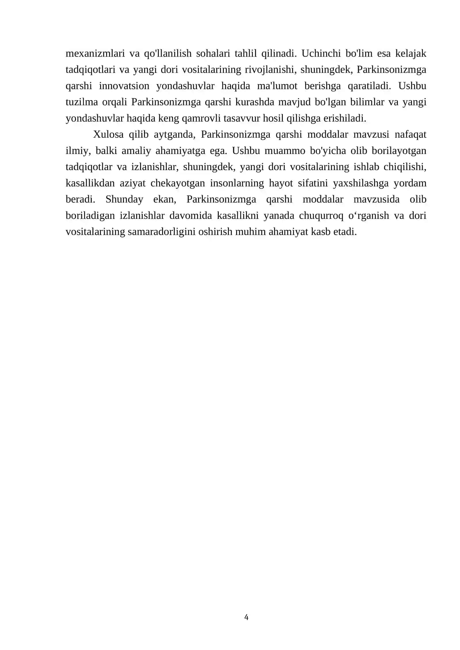 Parkinsonizmga qarshi moddalar 4