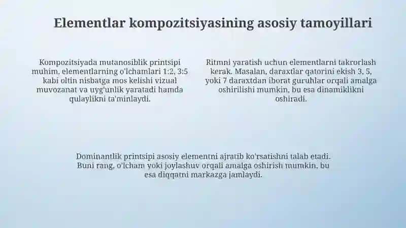 Landshaft turlari, elementlari tarkibi ketma ketligini chizish,manbalar bilan ishlash 4