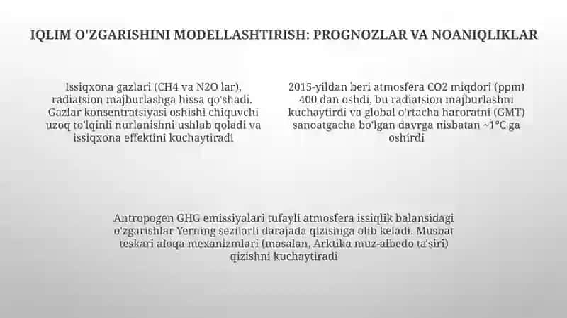 Issiqlik muvozanati va o'zgarish 4