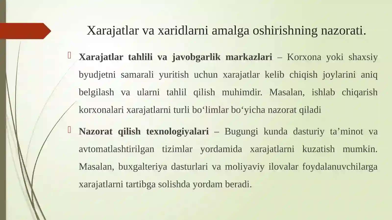 IT tizimlari yordamida xarajatlar va xaridlarni nazorat qilish va boshqarish 4