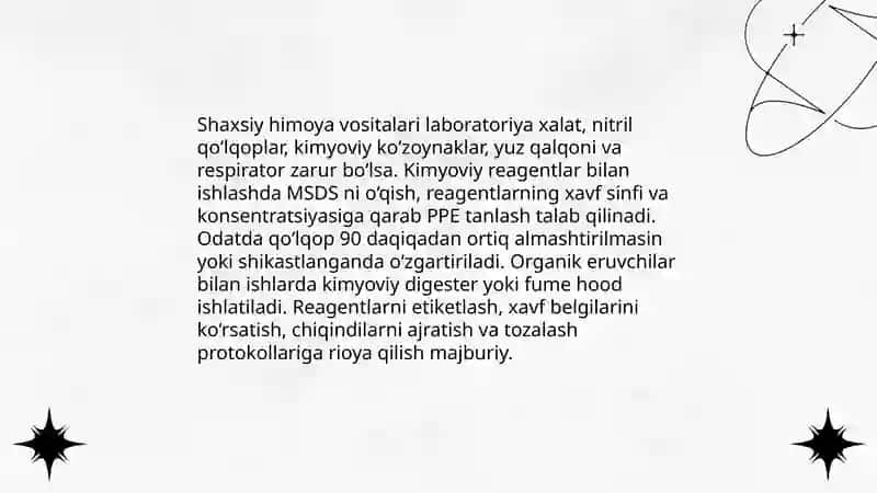Mikrobiologiya laboratoriyasi xavfsizlik qoidalari 4