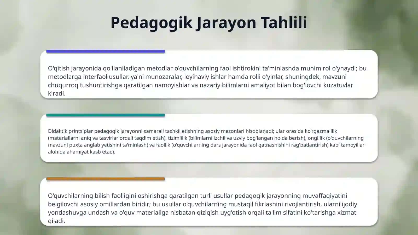 Pedagogik amaliyot 4