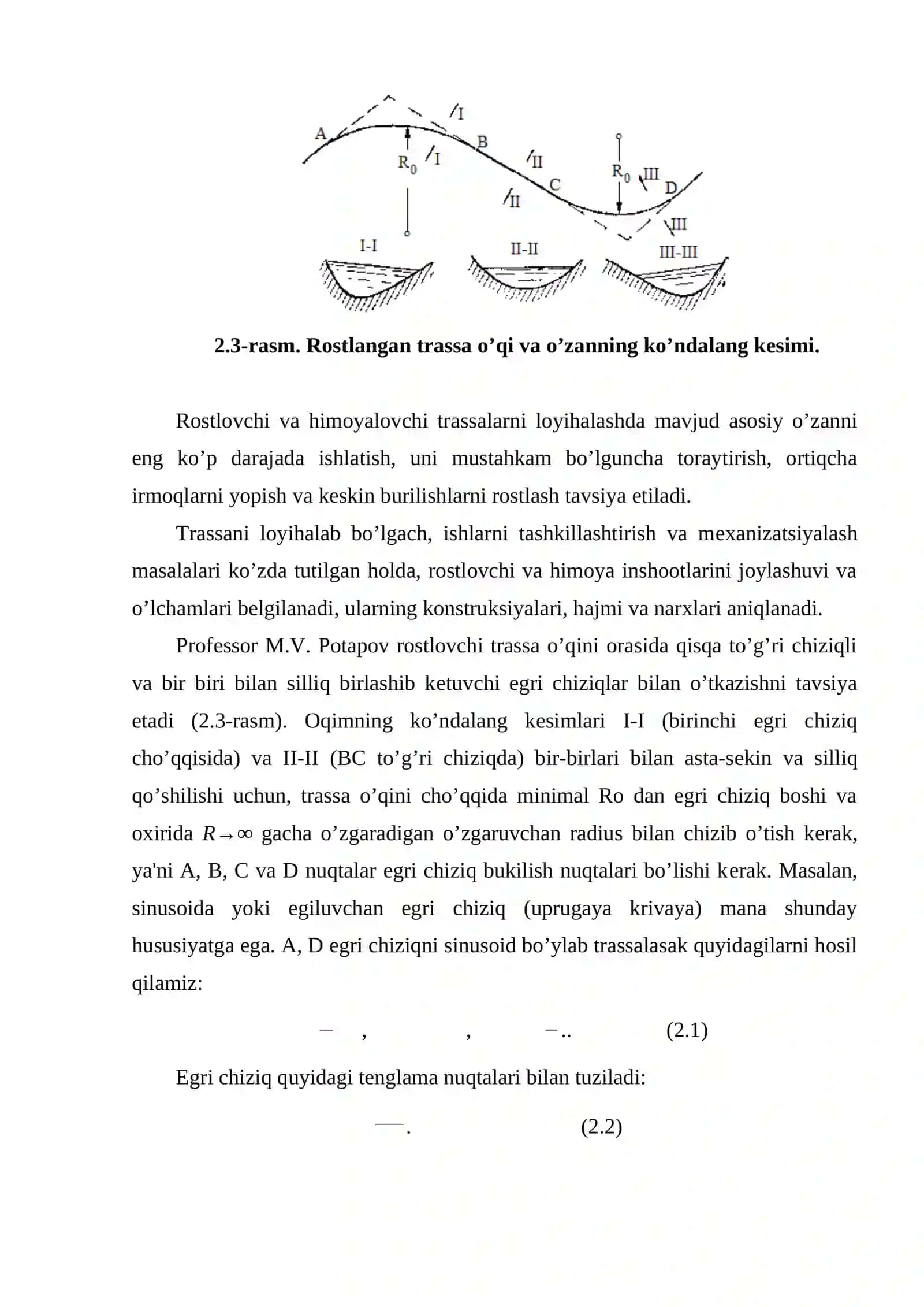Rostlash trassasini loyihalash 4