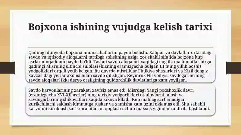 Bojxona ishini vujudga kelishi tarixi va jahon tajribasi Taqdimot 4
