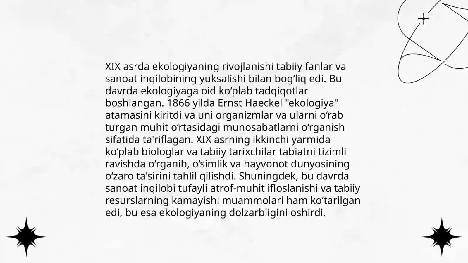 Ekologiya fanining tarixiy rivojlanishi va tabiiy resurslar iqtisodiyoti 4